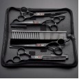 Pet Scissors Teddy Beauty Scissors can be customized with up and down bending shears, logo7 inch paint color scissors