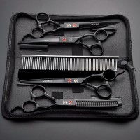 Pet Scissors Teddy Beauty Scissors can be customized with up and down bending shears, logo7 inch paint color scissors
