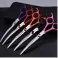 Pet grooming trimming scissors set straight cut warp shear bending tooth cutting pet shear set