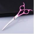 Pet grooming trimming scissors set straight cut warp shear bending tooth cutting pet shear set