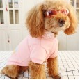 Dog spring fleece guard clothes ornament pink lace hat embroidery ice cream lady Teddy bear bear pet clothing