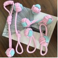 Dog toy Teddy Teddy Bear Fadou Kouki Molar bite-resistant two-color braided knot interactive training