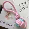 Dog toy Teddy Teddy Bear Fadou Kouki Molar bite-resistant two-color braided knot interactive training
