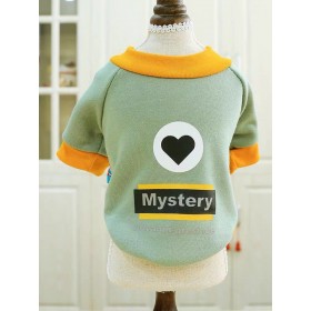 Dog clothes Teddy Bear Xiong Bomei pet clothing puppies spring and summer bottoming shirt mystery round neck shirt