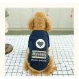 Dog clothes Teddy Bear Xiong Bomei pet clothing puppies spring and summer bottoming shirt mystery round neck shirt