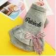 Dog clothes puppies costumes Bomei Teddy pet cat costumes autumn and winter plus velvet thick princess bow skirt