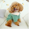 Pet dog cat clothes autumn and winter new warm game console woolen coat robot lapel plus velvet clothes