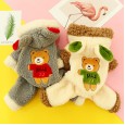 Puppy dog clothes pet clothing cat Teddy bear Xiongxi highland autumn and winter four feet thick warm warm bear cashmere sweater