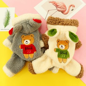 Puppy dog clothes pet clothing cat Teddy bear Xiongxi highland autumn and winter four feet thick warm warm bear cashmere sweater