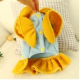 PETCIRCLE pet clothes teddy bear small dog autumn and winter cute duckling dress dog woolen suspenders skirt