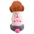Pet dogs and cats autumn and winter new lamb cashmere birthday party four-legged clothes pink rabbit brown bear teddy bear clothes