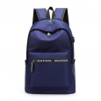 New tide brand backpack nylon waterproof backpack usb student bag computer backpack