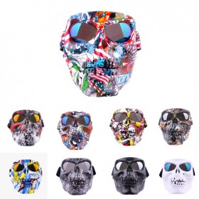 New motorcycle off-road goggles skull personality locomotive goggles mask windproof goggles riding sports mirror