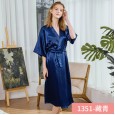 Yaoting silk pajamas ladies summer lace sexy suspenders nightdress red wedding home service DQ1339