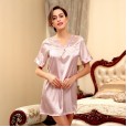 Yao Ting home service Korean female summer pajamas female summer casual short-sleeved lace nightdress female summer