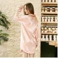 Yaoting fashion silk sexy shirt nightdress ladies summer ladies sexy pajamas home service SQ810