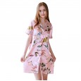 Yao Ting basic silk sexy ladies night skirt summer silk shirt feminine pajamas home service SQ797