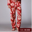 Silk pajamas men's spring and summer single shorts pajamas home service DK1342