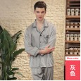 Yaoting explosion silk pajamas men's spring long-sleeved red wedding home service suit TZ779