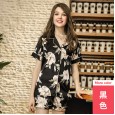 Yaoting classic silk couple pajamas female autumn short-sleeved shorts home service suit TZ716 717