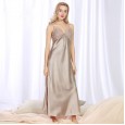Simulation silk pajamas ladies summer long sexy silk strap nightdress female summer plus size home service batch YT