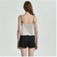 Pajamas women spring and autumn summer sexy lace lace V-neck suspenders shorts loose comfortable home service suit DL