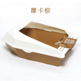 Semi-closed litter box cat toilet deodorant extra large anti-splash cat salad feces pot cat supplies