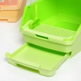Cat litter box fully enclosed cat toilet double layer large pine wood Alice cat litter box feces pot Alice cat urinal