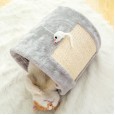 Cat climbing frame cat scratching board toys playable grind tunnel cat climbing frame folding ears Garfield doll