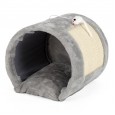 Cat climbing frame cat scratching board toys playable grind tunnel cat climbing frame folding ears Garfield doll