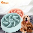 Pet slow food bowl dog bowl dog plate dog bowl dog food bowl large dog anti-choke slow food rice bowl