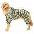 Golden retriever hooded raincoat dog Samoyed medium-sized large dog-side animal husbandry poncho all-inclusive four-foot pet big dog clothes