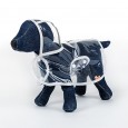 Transparent raincoat autumn and winter dog clothes puppy poncho hooded teddy snow poncho clothes