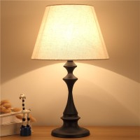 Table lamp bedroom bedside lamp American creative simple modern iron art dimming warm bedside table lamp