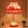 European-style small table lamp warm wedding room princess children wedding cute bedroom bedside small table lamp
