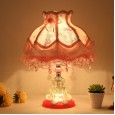 European-style small table lamp warm wedding room princess children wedding cute bedroom bedside small table lamp