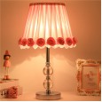 Table lamp bedroom bedside lamp modern simple warm warm dimming remote control wedding gift crystal table lamp