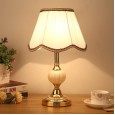 European style simple glass table lamp creative fashion warm warm Nordic bedroom bedside lamp