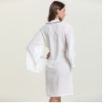 New products spring and summer summer pajamas ladies long-sleeved sexy simulation silk gown home service home service DL