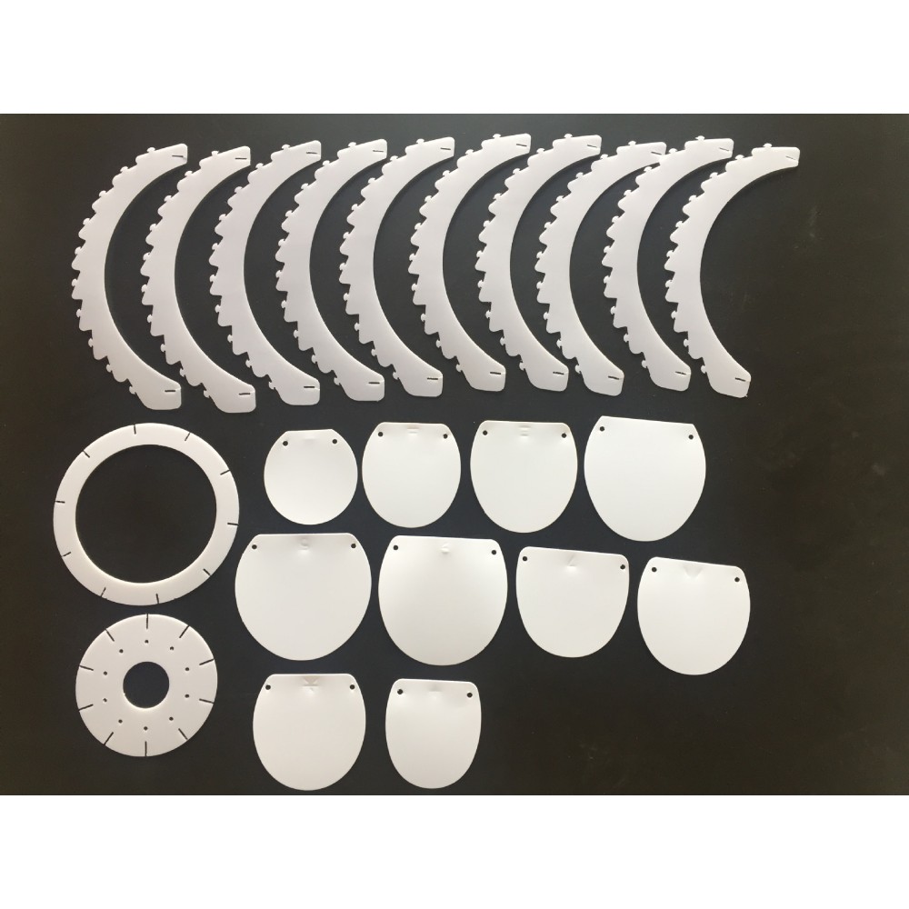 Creative design of lampshade processing for lampshade lighting dedicated wafer pine cone assembly