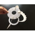 Creative design of lampshade processing for lampshade lighting dedicated wafer pine cone assembly