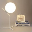 Nordic modern minimalist bedroom bedside lamps creative personality metal decoration warm milky white ball glass table lamp