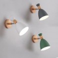 Bedside lamp Nordic bedroom modern minimalist macaron background wall creative led living room creative prop wall lamp
