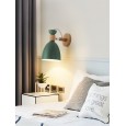 Bedside lamp Nordic bedroom modern minimalist macaron background wall creative led living room creative prop wall lamp