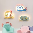 Bedside lamp new Nordic personality creative children's room led aircraft wall lamp modern minimalist bedroom background wall lamp