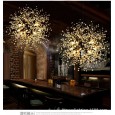Nordic retro industrial wind loft lamps net cafe bar table modern creative personality art firework chandelier