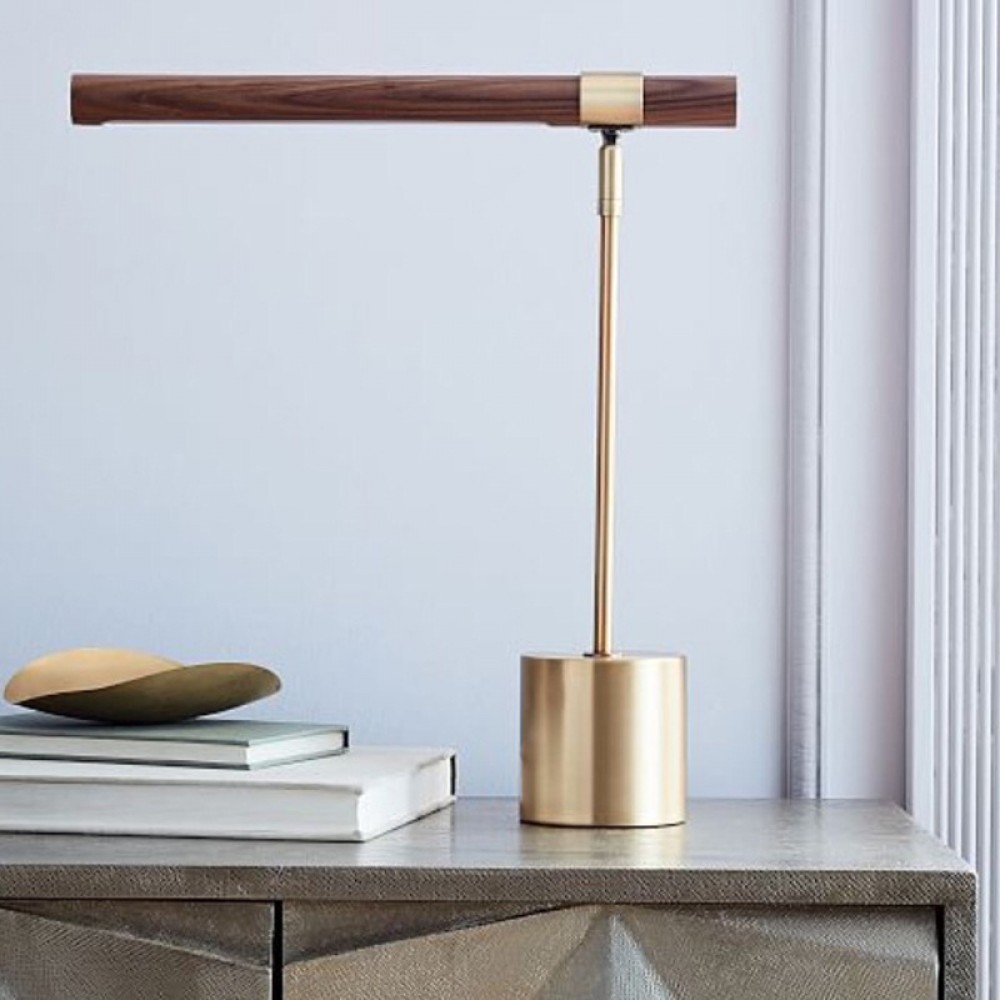 Post-modern new Chinese bronze study eye protection bedroom bedside living room dining room hotel table lamp floor lamp chandelier