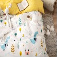 Spring and summer cartoon fresh series four-piece cotton four-piece bed linen bedding set for
