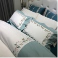 European-style model room cotton tribute bed four-piece set 60 long-staple cotton naked sleeping skin-friendly cotton quilt cover 4-piece set