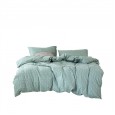 Idyllic small floral cotton printed washed cotton four-piece set Japanese style cotton quilt cover bed sheet double bed set